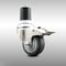 Service Caster 3 Inch 316SS Thermoplastic Rubber Swivel 1-7/8 Inch Stem Caster Lock Brake SCC SCC-SS316TTLEX20S314-TPRB-178 - alternate 1